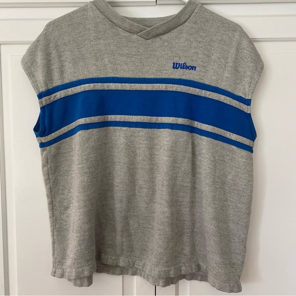 Old Vintage Wilson Men’s L Workout Shirt - Picture 6 of 7